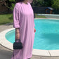 Robe t-shirt lilas