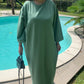 Robe t-shirt vert d'eau