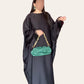 Abaya noire à plumes