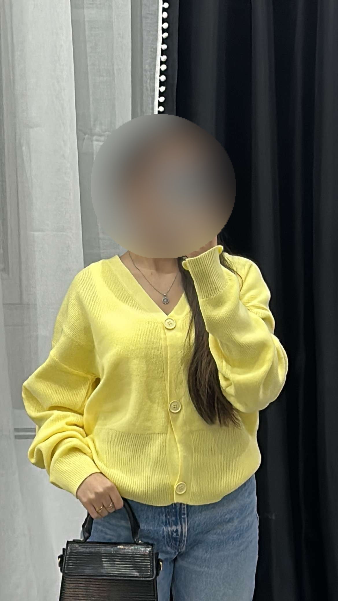 Cardigan jaune